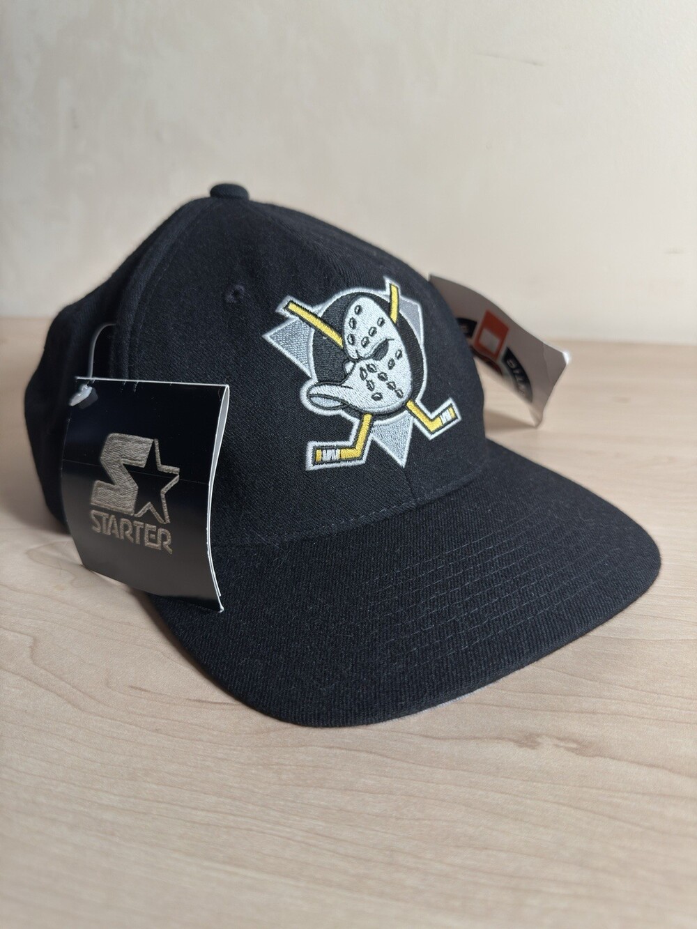 BRAND NEW 90s VINTAGE Anaheim Mighty Ducks Hat STARTER SnapBack CENTER ICE